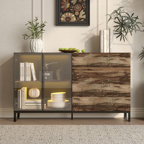 Buffet avec éclairage 8 couleurs + finition brillante (1/5)