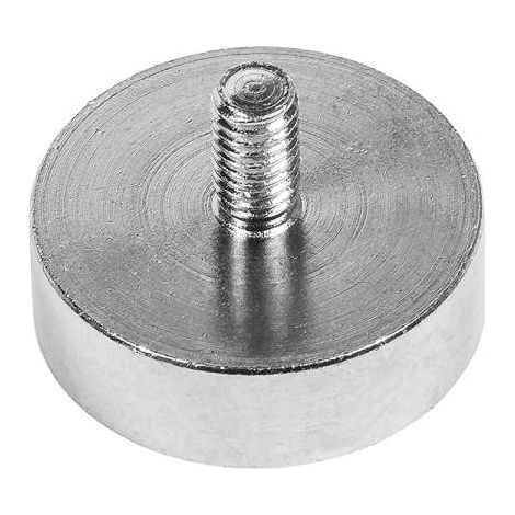 MAGNETE NEODIMIO TONDO CON PERNO FILETTATO 20x8  FORZA 22 KG (1/3)