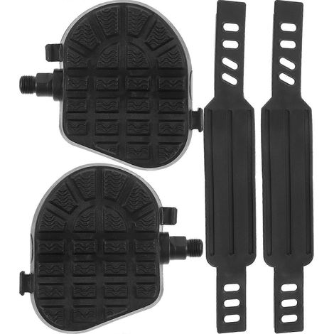 1 paire de pédales de vélo polyvalentes pour vélo d'intérieur et vélo d'exercice (1/5)