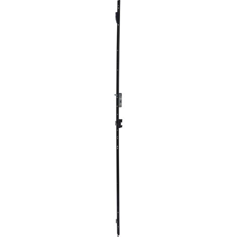 Kintech – Crémone à crochet pour coulissant PVC – Longueur 1155mm – Verrouillage 3 crochets – Acier zingué avec système anti fausse manœuvre