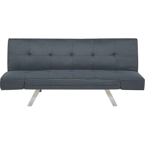 Schlafsofa 3-Sitzer BRISTOL Stoff Dunkelblau