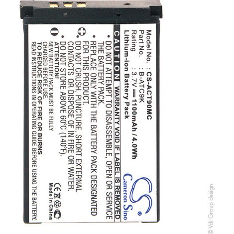 NX - Batterie  photo - caméra compatible Oregon Scientifi 3.7V 1100mAh -