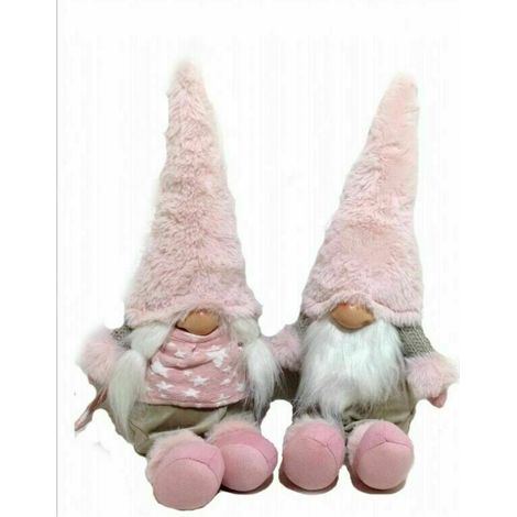 Gnome Of The Woods DÃ©coratif Peloucche Rose Paire De 52 cm DÃ©coration DÃ©cozzo
