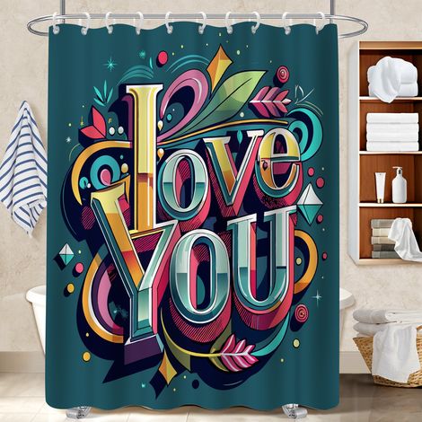 Rideau de douche 180x180 imperméable protection douche pour loft industriel (1/5)