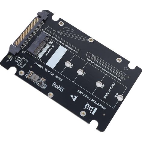 M.2 to U.2 SSD Adapter, Compatible with NVMe PCIe 4.0 M Key (1/5)