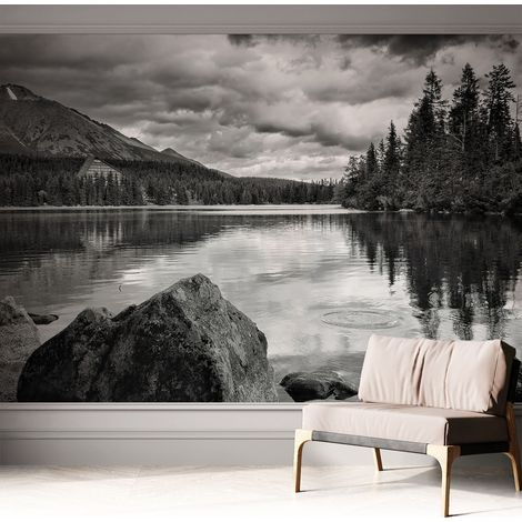 Tapete Selbstklebend - abwaschbar - Tapete mit Motiv - trendige Wanddeko - elegant Fototapete Bergpanorama 312x219 cm (1/5)