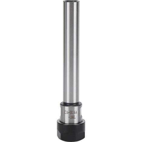 Support de mandrin à pince, tige d'extension droite, acier allié au Chrome et au molybdène ER16A-100L(C16) (1/5)