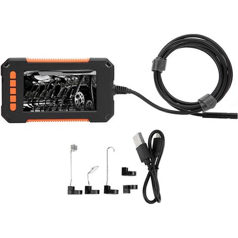 P40 2 m 4,3 Zoll IP67 Industrielles HD-Handendoskop mit Bildschirm für Fahrzeug- und Rohrleitungsinspektion Orange