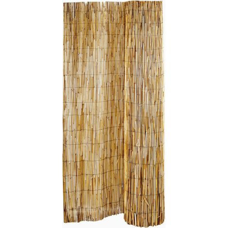 Canisse roseau naturel 1.5x5m – Épaisseur 4-6mm – Brise-vue pour terrasses et balcons – Installation rapide avec supports standards – Windhager