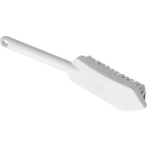 Cette brosse de nettoyage de salle de bain en plastique blanc est légère et facile à utiliser. Elle convient au nettoyage des joints de carrelage et des coins, et peut également être utilisée pour net (1/5)