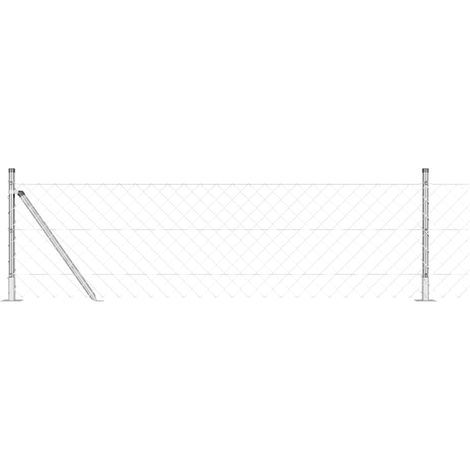 Maison Exclusive - Geschweißter Drahtzaun mit Betonfundament 10 x