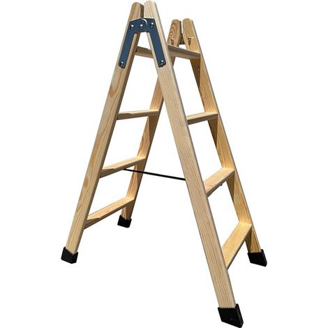 ESCALERA MADERA P PLANO 4PELD