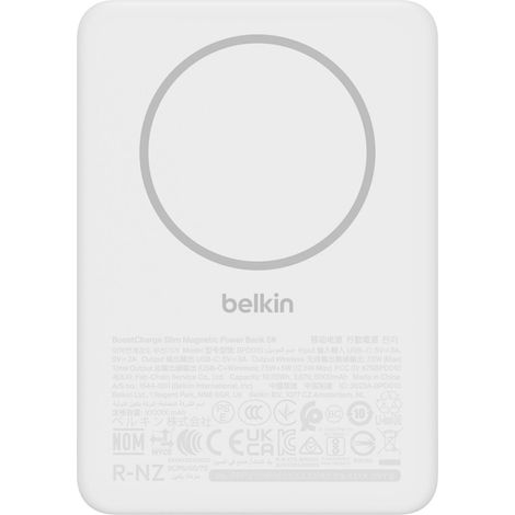 Belkin BPD010hqWH 5000 mAh Recharge sans fil Blanc