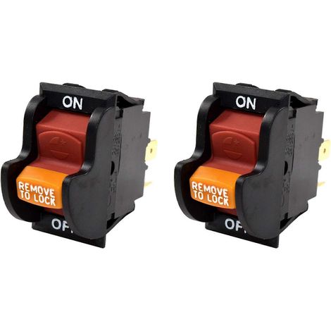 2x Ein-/Ausschalter für Tischkreissägen SW7A 489105-00 für Delta 11-900 31-120 Bohrmaschine 34-670 Ryobi 46023 760271017