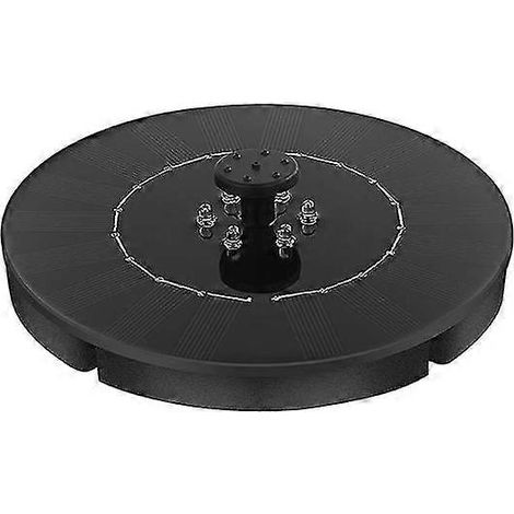 Pompe à eau solaire de 2,5 W pour fontaine, bassin d'oiseaux et décoration de jardin, avec veilleuse LED et 4 jets d'eau différents.