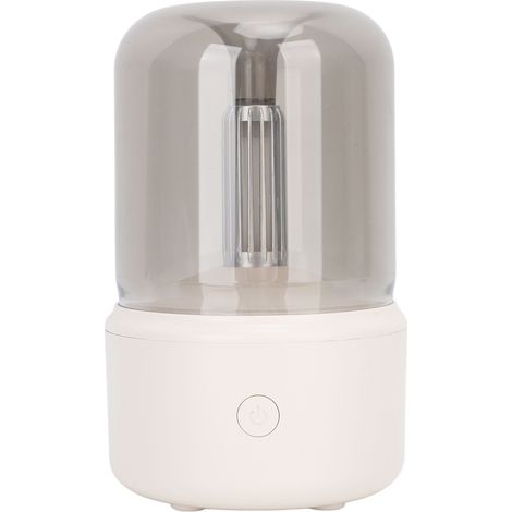 Diffuseur d'huiles essentielles 120 ml USB, diffuseur d'arômes de bureau effet bougie, humidificateur pour chambre, salon ou bureau, beige (1/5)