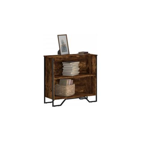 Bibliothèque chêne fumé 80x31x74,5 bois d'ingénierie (1/5)