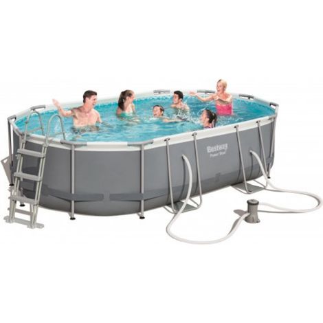 C-Tel Ovaler Pool mit Pumpe 88 x 305 x 107 Mod. 56448