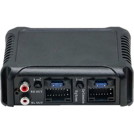 Processeur audio numérique DSP 4 voies pour voiture, amplificateur en aluminium de classe AB, amplificateur de subwoofer DSP.