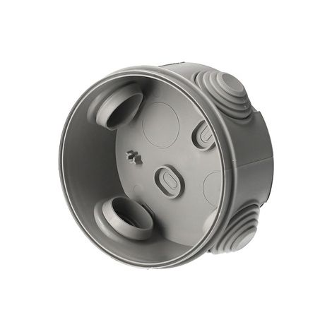 Boîte de dérivation étanche en saillie avec presse-étoupes, fermeture à clic 80×45 mm IP55, gris EDO TECHNIC