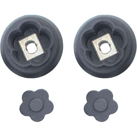 Set of 2 five-pronged flower-shaped gear coupling guides – Compatible with Monsieur Cuisine Connect and Smart – Quick installation (1/4)