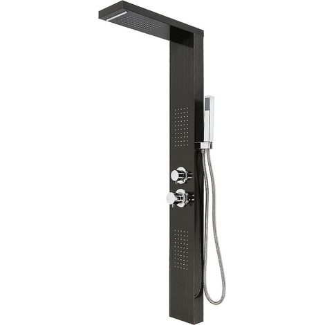 ® Panneau de Douche en Acier Inoxydable, Colonne de douche,noir, (1/5)