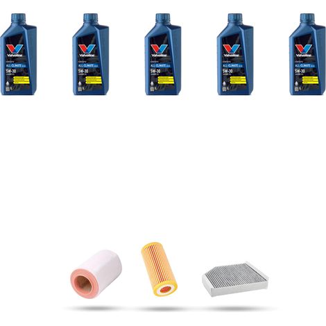 Kit tagliando 3 FILTRI e 5L OLIO compatibile con Audi A6 (C7) 2.0 tfsi 185kw dal 2014 (1/5)