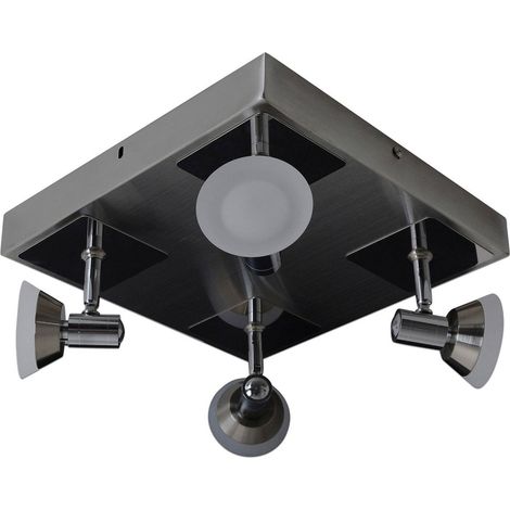 Plafonnier LED 4 Spots Orientables Design Moderne Luminaire de Plafond Diamètre 28 cm - PANGIVO (1/5)