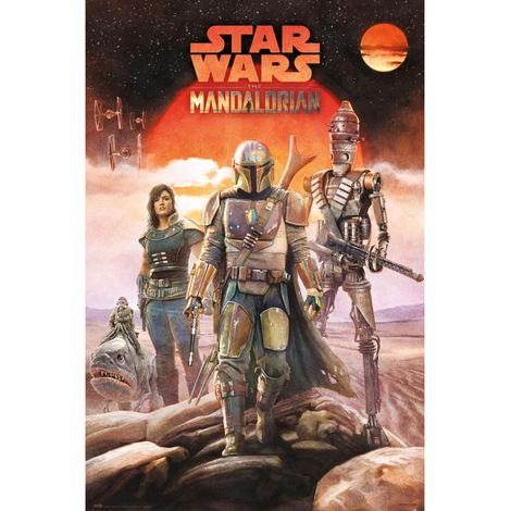Poster star wars die mandalorianische Mannschaft (1/4)