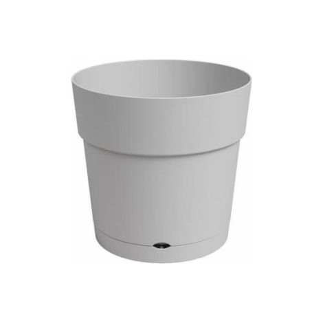 Pot a fleurs et plantes rond CAPRI LARGE - Plastique - Réservoir d'eau - diametre 30 cm - Gris clair - ARTEVASI (1/5)