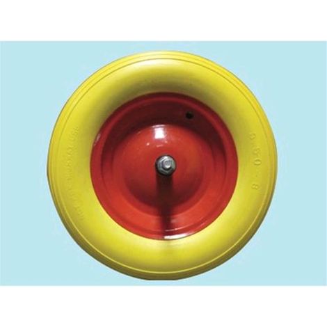Ruota in poliuretano per carriole 350x8 - mozzo mm.150
