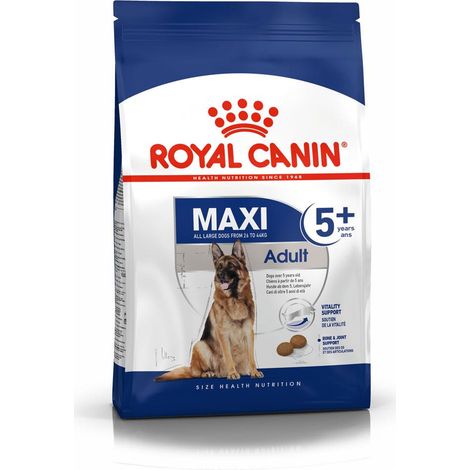 Royal Canin Maxi Adult 5+ Croquettes pour chien, saveur volaille et riz, 15 kg