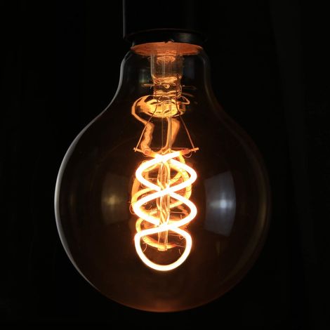 ZMH LED Lampe E27 Ampoule : G95 Vintage Edison Ampoule 4W 2200K Blanc Chaud Ampoule Filament Retro Ampoule à économie d'énergie pour Maison Café