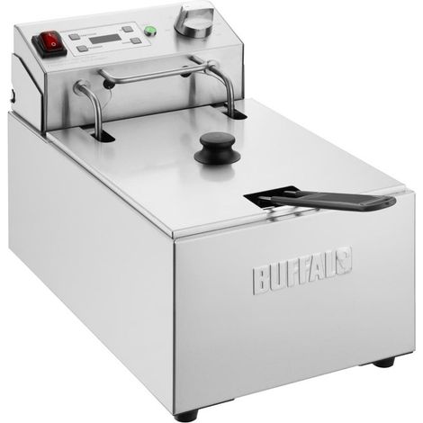 Friteuse Professionnelle Electrique à Poser avec Minuterie 5 Litres - Buffalo (1/4)
