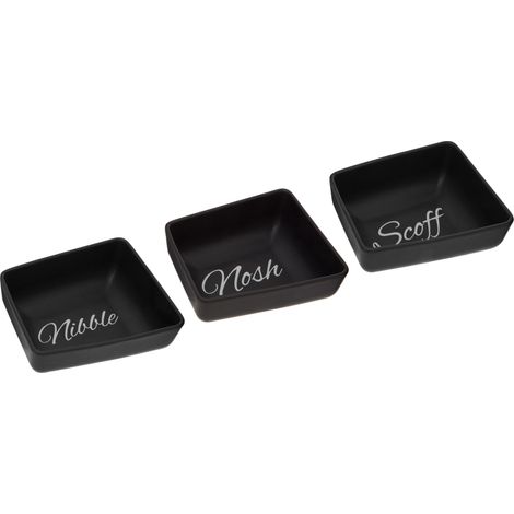 Interiors By Premier Versatile Set Of Three Mange Snack Dish, Premium Porcelain Snack Dish For Guests, Practical Snack Tray (1/2)