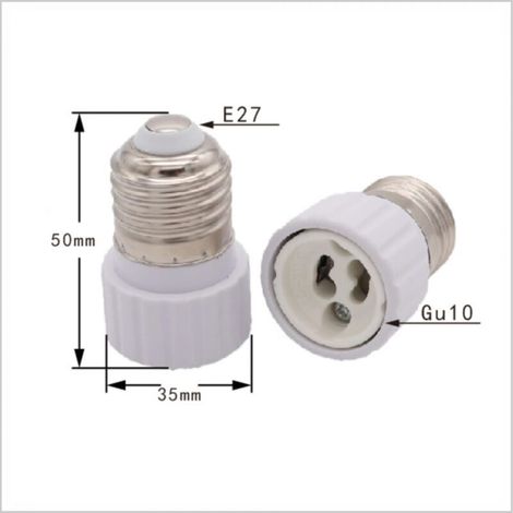 Paquet de 6 convertisseurs de douille à baïonnette E27 vers douille Gu10, 220-240 V [classe énergétique A] (1/3)