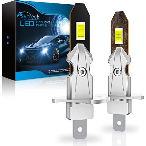 H1 LED Bulbs 6500K Canbus Fanless Plug (1/5)