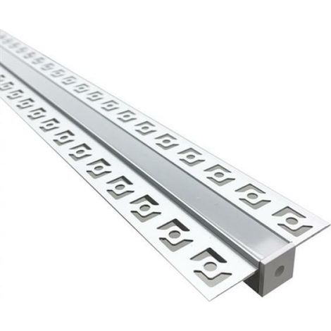 Profilo alluminio a incasso larghezza 1,2 cm per striscia led (1/2)