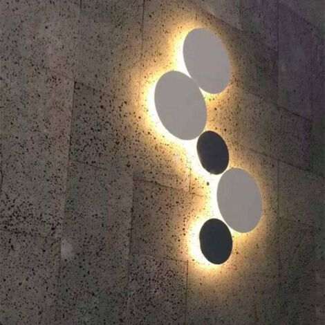 Eclipse" runde Wandleuchte 9W - Samsung Chip - Warmes Licht -