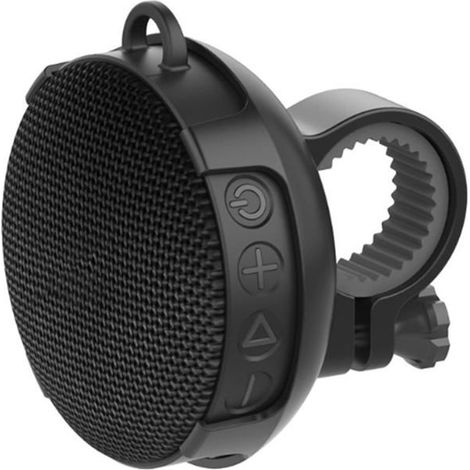 Enceinte Bluetooth portable étanche IPX7 idéale pour activités extérieures comme le cyclisme, le camping ou la randonnée en pleine nature