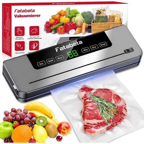 Machine sous vide FETABETA – Machine sous vide 6 en 1 pour aliments secs et humides, conception détachable, scellage automatique, 20 sacs inclus (1/5)
