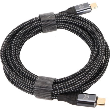 Câble Thunderbolt 3 pour USB-C vers HDMI, transfert de données haute vitesse, prend en charge la résolution 4K, plug and play, boîtier en alliage d'aluminium, convient aux MacBook Pro et iPad. (1/4)