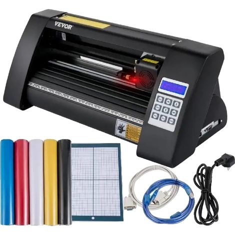 Plotter da taglio, Larghezza massima di taglio 285 mm, Avanzamento carta massimo 375 mm, Spessore massimo di taglio 3 mm, Forza di taglio massima 500 g, Velocità di taglio massima 800 mm/s (1/5)