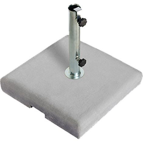 1PZ BASE PER OMBRELLONE IN CEMENTO BALI CM. 50X50 - COLORE BIANCO