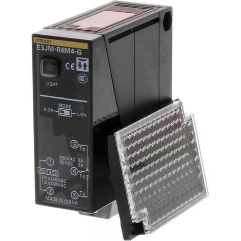 Sensore fotoelettrico con catarifrangente 4m CA/CC Omron E3JM-R4M4-G