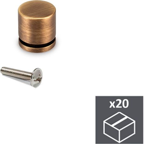 Pomolo per mobile Varadero, Zama,Oro antico, 20 pezzi 9158655 EMUCA (1/5)