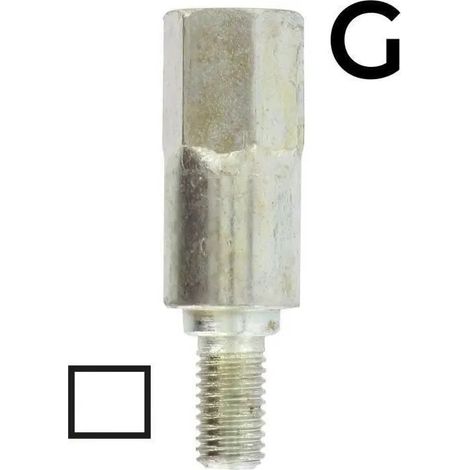 Accesorio msc adaptador universal cuadrado 6mm compatible herramientas