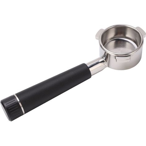 Portafilter Nu Sans Fond 54mm 3 Oreilles Acier Inoxydable pour Machine à Café Breville Série 8 Noir (1/5)