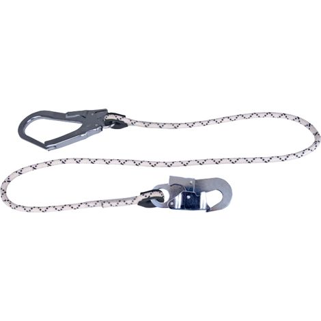 Longe d'1,5 mètre avec connecteur grande ouverture, pour une polyvalence maximale et une connexion sur tout type de structure De - 1.5 m