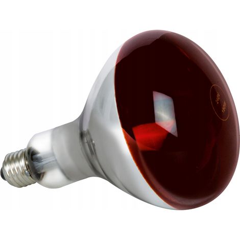 Lampadina per radiatore E27 230V 375W rossa (1/2)
